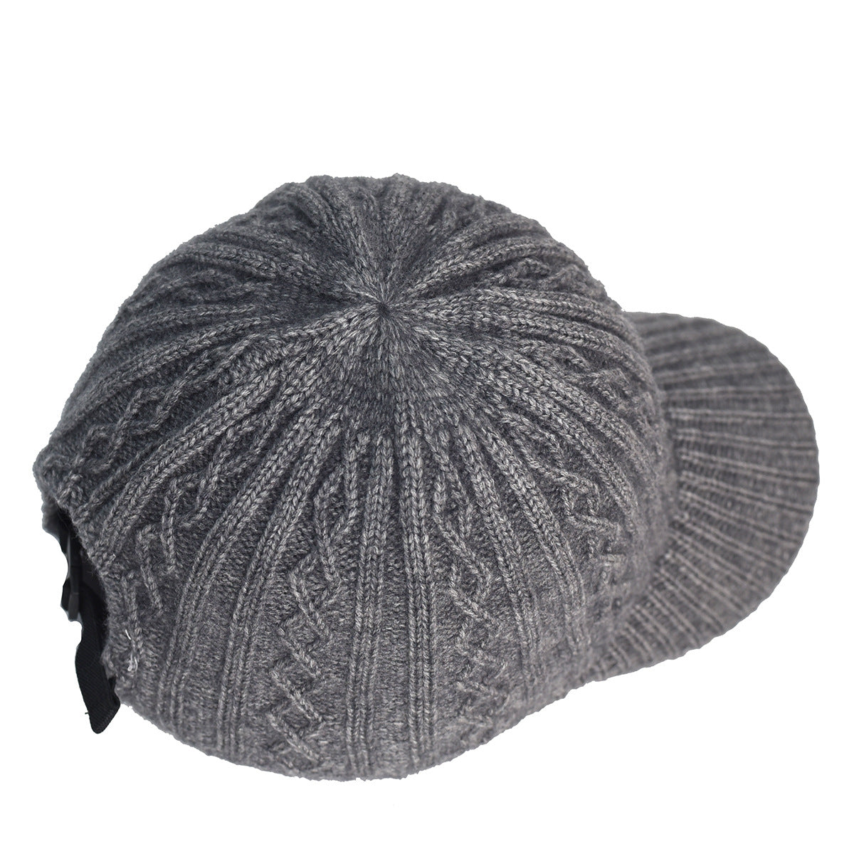Knitted Wool Baseball Cap | Warm Winter Peaked Hat