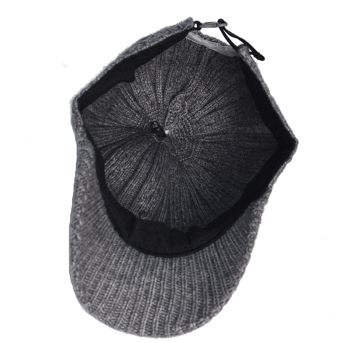 Knitted Wool Baseball Cap | Warm Winter Peaked Hat