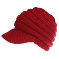 Women's Ponytail Knit Beanie | Warm Winter Knitted Hat