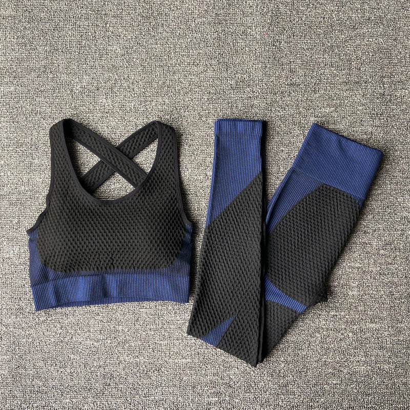 Women's Yoga Gym Set | Seamless Fitness Activewear