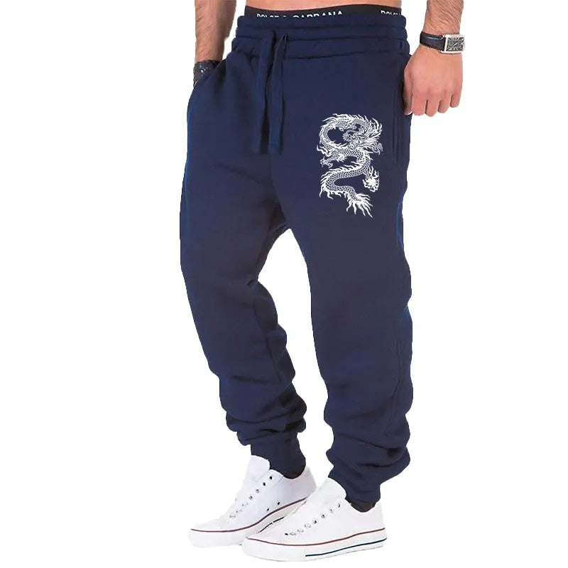 Men's Dragon Jogger Pants | Casual Streetwear Trousers