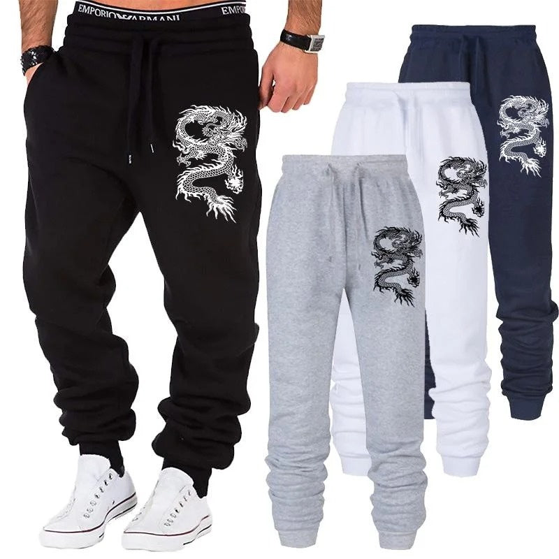 Men's Dragon Jogger Pants | Casual Streetwear Trousers