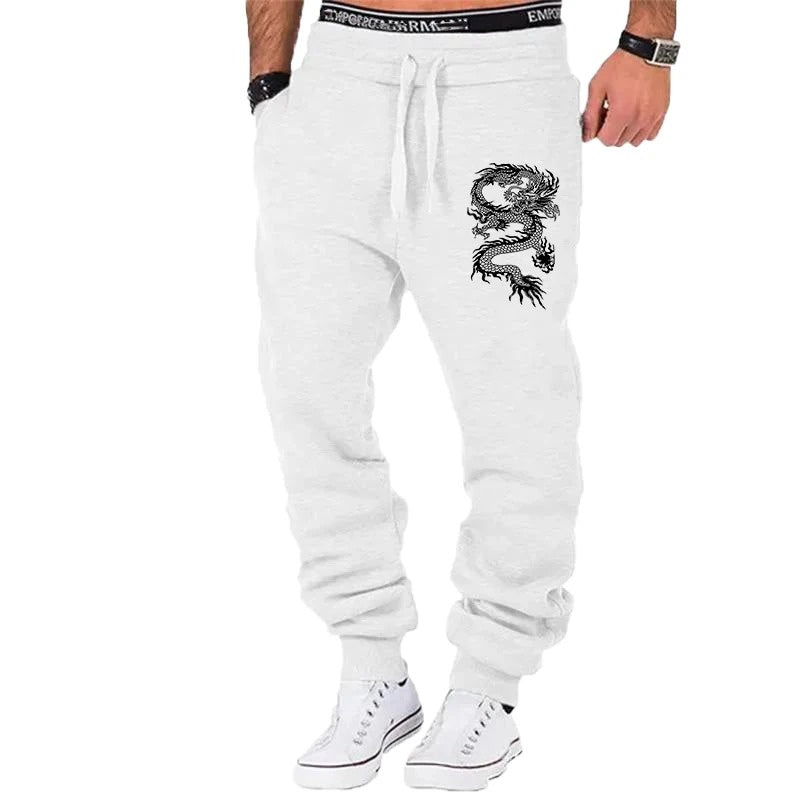 Men's Dragon Jogger Pants | Casual Streetwear Trousers