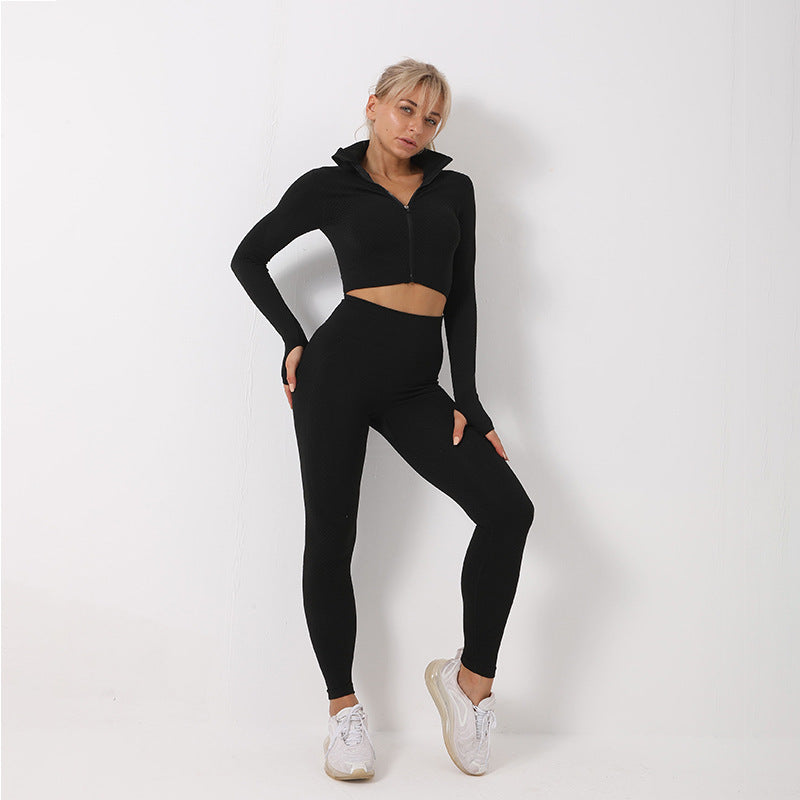 Women's Yoga Gym Set | Seamless Fitness Activewear