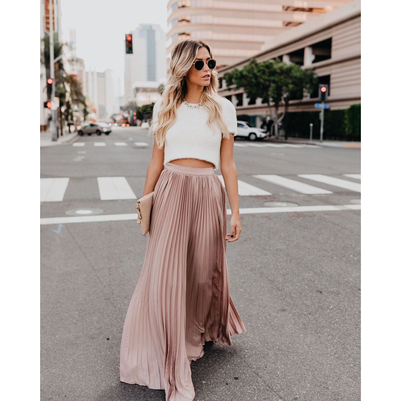 Women's High Waist Long Skirt | Casual Maxi Fashion Skirt