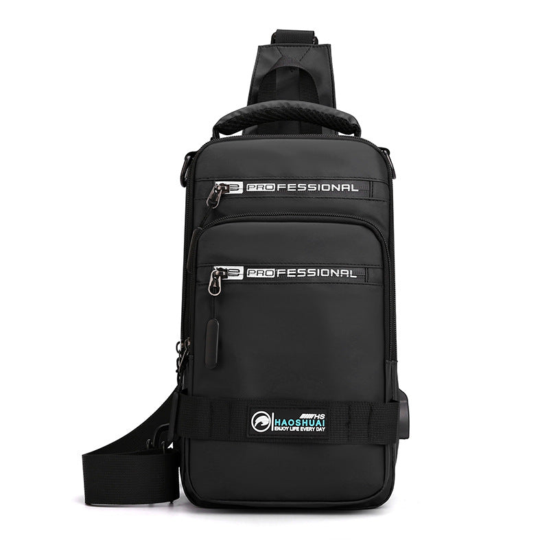 Men's Multifunction Sling Backpack | USB Crossbody Bag