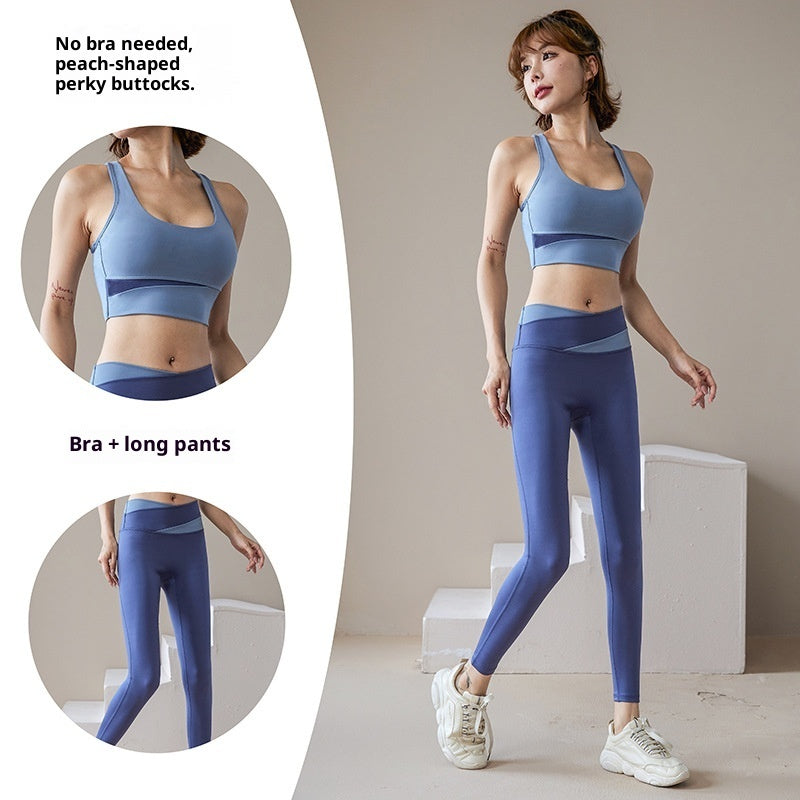 Women's Yoga Workout Set | Sports Bra & Jacket Leggings