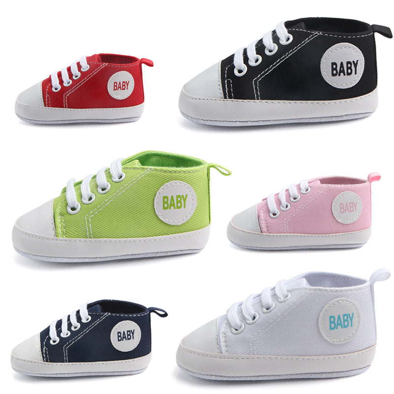 Baby Canvas Sports Sneakers | First Walkers Anti-Slip Shoes