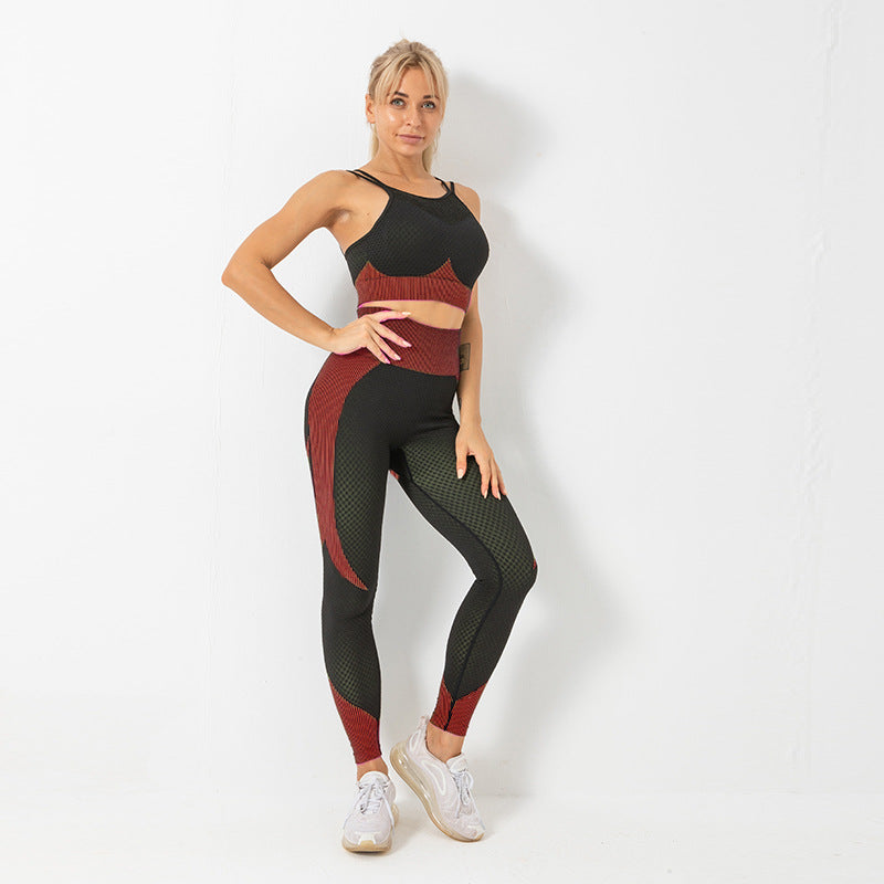 Women's Yoga Gym Set | Seamless Fitness Activewear