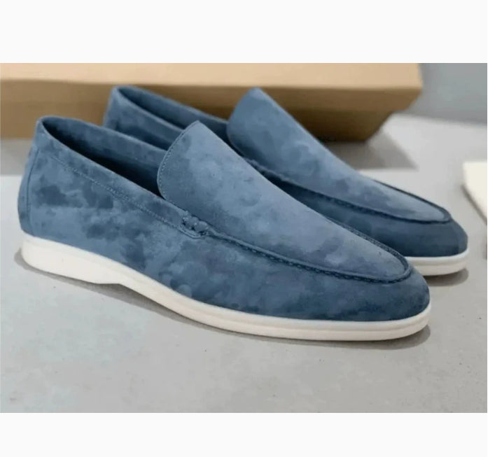 Men's Suede Loafers | Matte Slip-On Casual Shoes