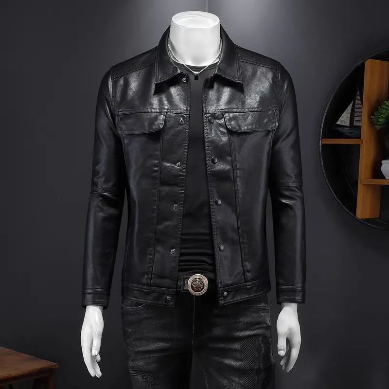 Men's Premium Leather Jacket | Classic Utility Outerwear