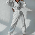 Women's Two Piece Hoodie Set | Casual Zip-Up Tracksuit