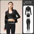 Women's Yoga Workout Set | Sports Bra & Jacket Leggings