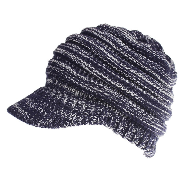 Women's Ponytail Knit Beanie | Warm Winter Knitted Hat