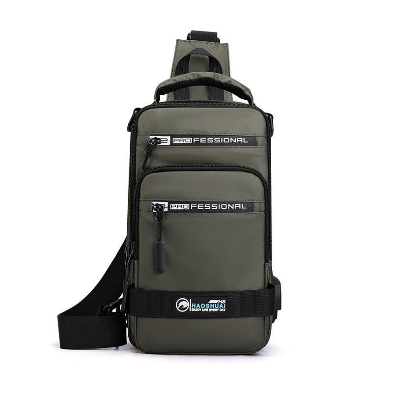 Men's Multifunction Sling Backpack | USB Crossbody Bag
