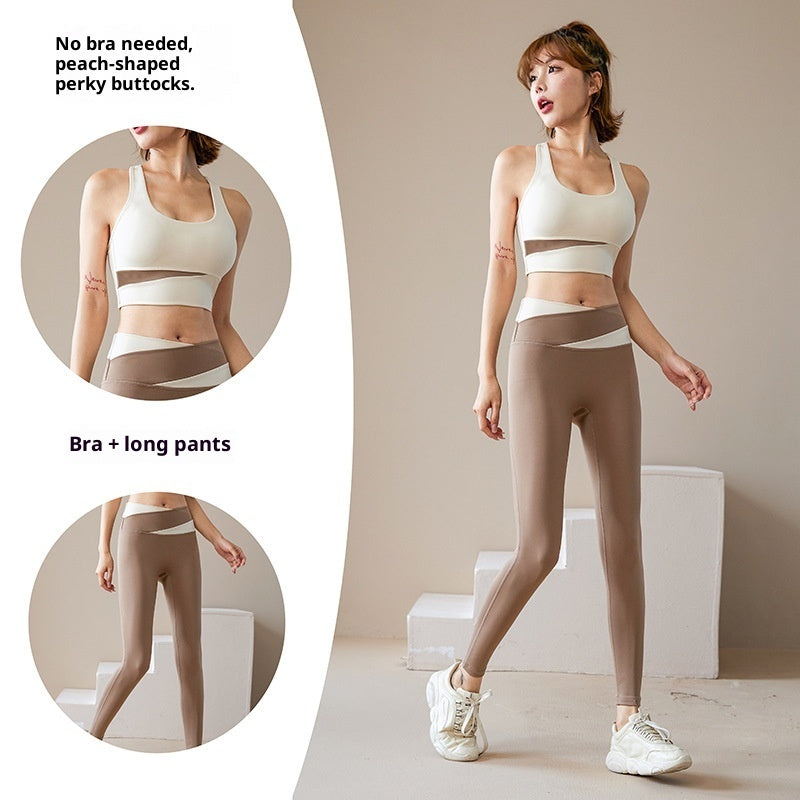 Women's Yoga Workout Set | Sports Bra & Jacket Leggings