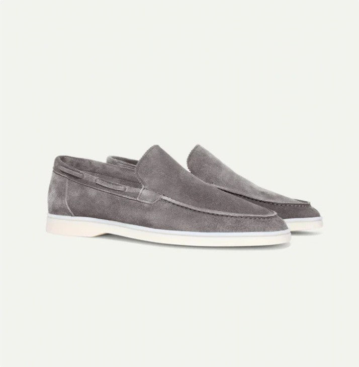 Men's Suede Loafers | Matte Slip-On Casual Shoes