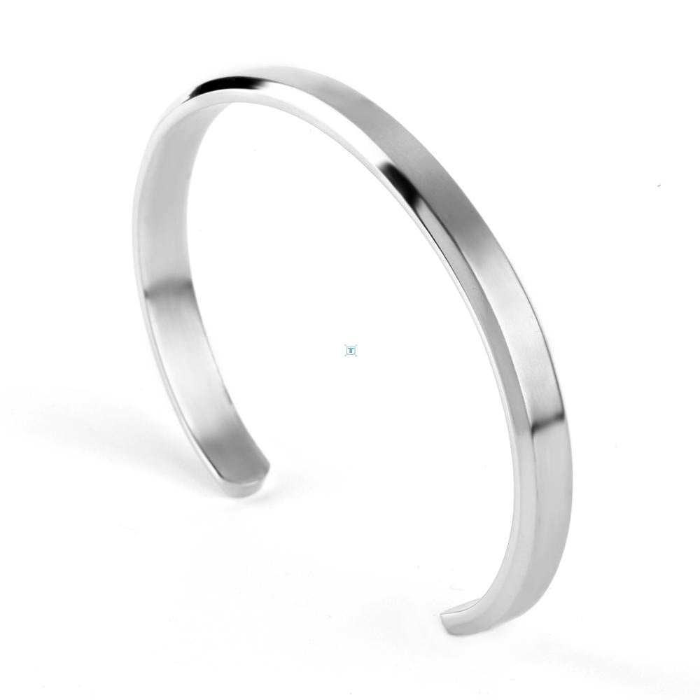 Men's Stainless Steel Cuff Bracelet | Classic Jewelry