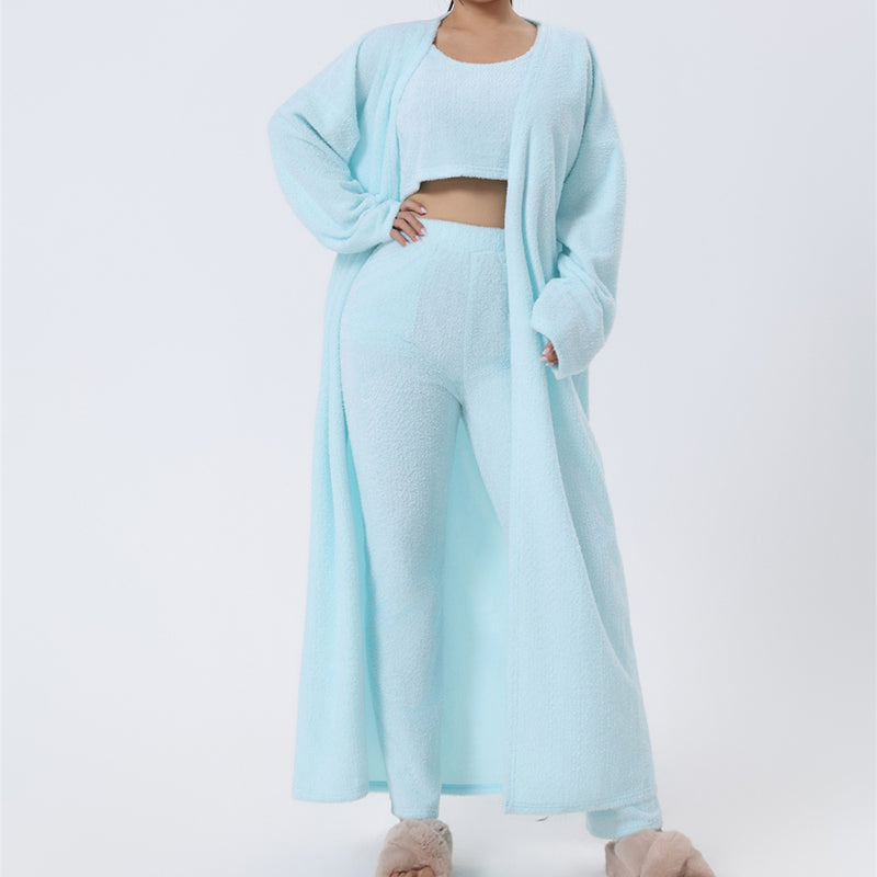 Women's 3 Piece Lounge Set | Cozy Winter Pajama Outfit