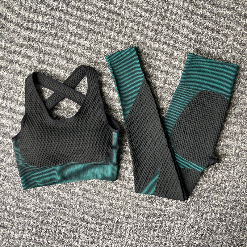 Women's Yoga Gym Set | Seamless Fitness Activewear