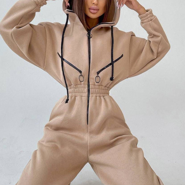 Women's Two Piece Hoodie Set | Casual Zip-Up Tracksuit