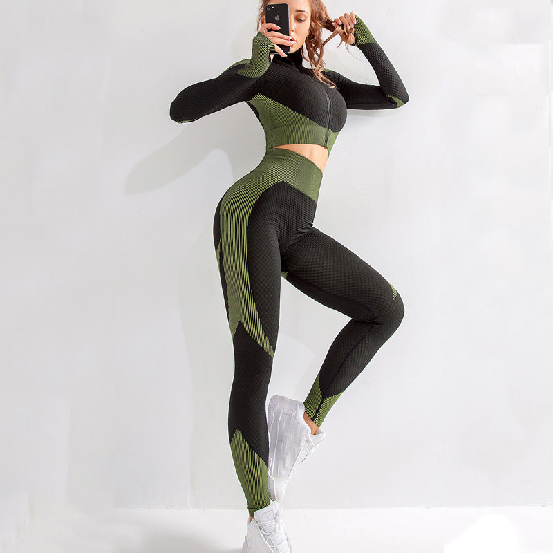 Women's Yoga Gym Set | Seamless Fitness Activewear