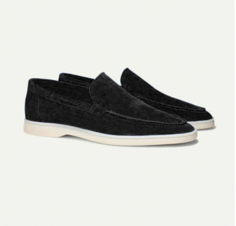 Men's Suede Loafers | Matte Slip-On Casual Shoes