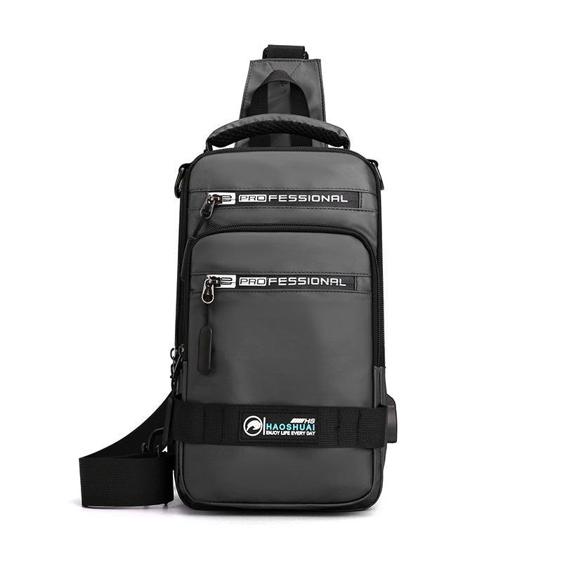Men's Multifunction Sling Backpack | USB Crossbody Bag