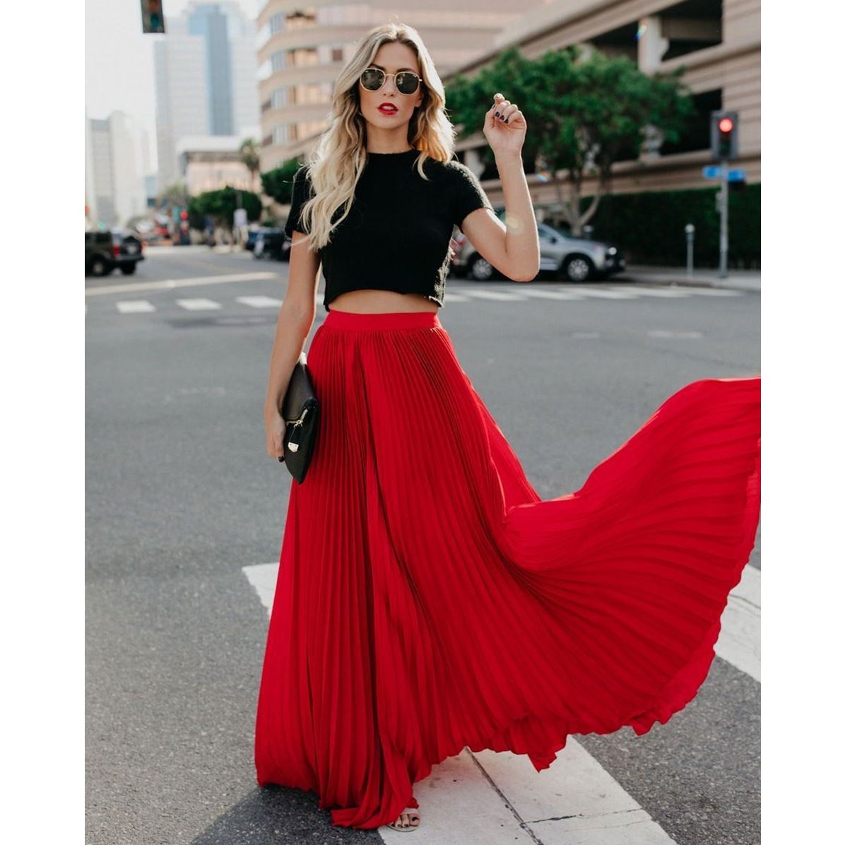 Women's High Waist Long Skirt | Casual Maxi Fashion Skirt
