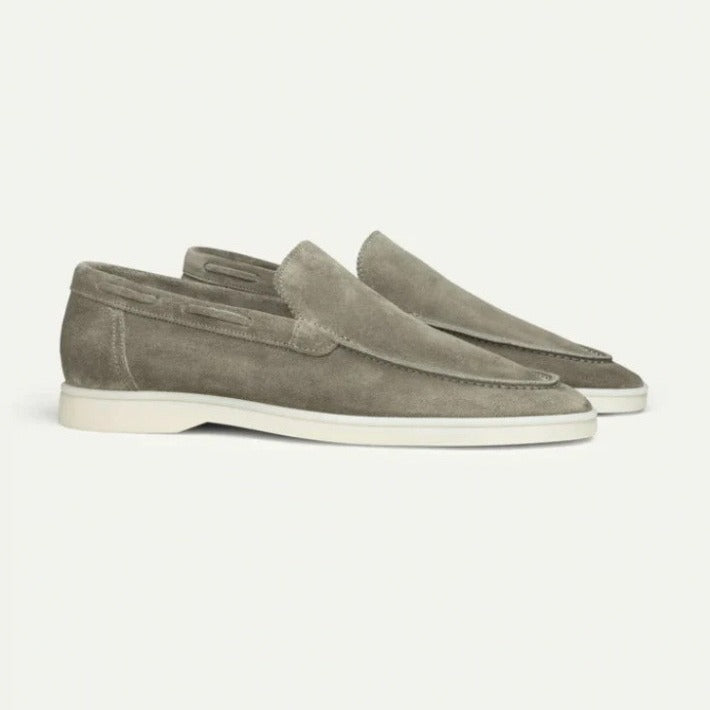 Men's Suede Loafers | Matte Slip-On Casual Shoes