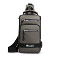 Men's Multifunction Sling Backpack | USB Crossbody Bag