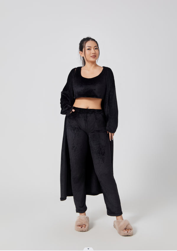 Women's 3 Piece Lounge Set | Cozy Winter Pajama Outfit