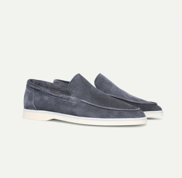 Men's Suede Loafers | Matte Slip-On Casual Shoes