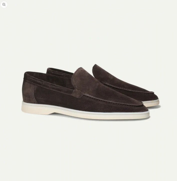 Men's Suede Loafers | Matte Slip-On Casual Shoes