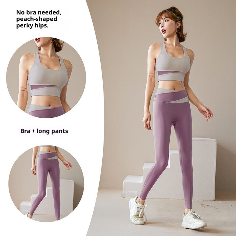 Women's Yoga Workout Set | Sports Bra & Jacket Leggings