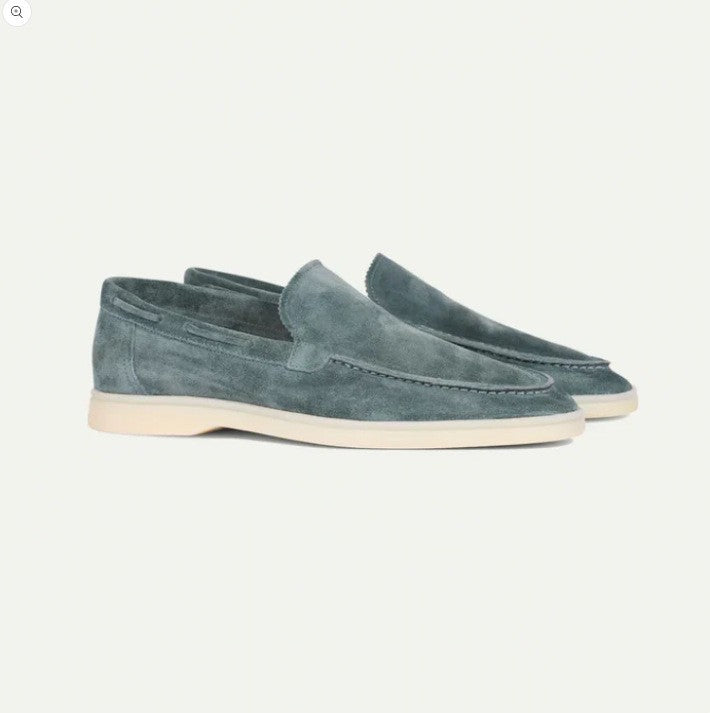 Men's Suede Loafers | Matte Slip-On Casual Shoes