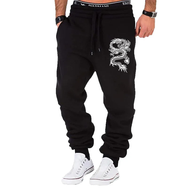 Men's Dragon Jogger Pants | Casual Streetwear Trousers