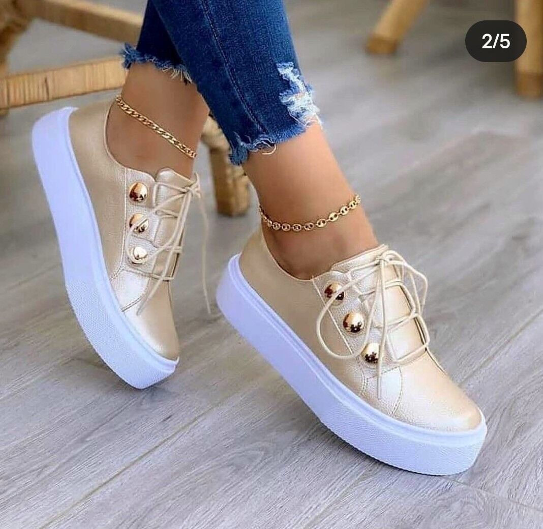 Women's Square Toe Platform Loafers | White Slip-On Shoes