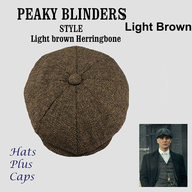 Men's Wool Newsboy Hat | Classic Vintage Flat Cap