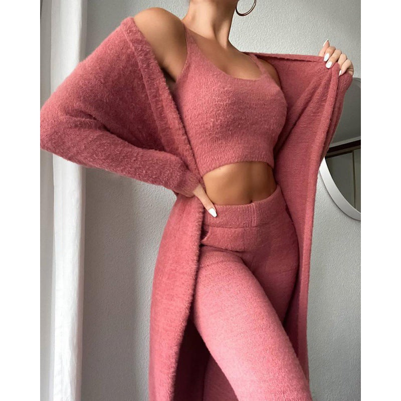Women's 3 Piece Lounge Set | Cozy Winter Pajama Outfit