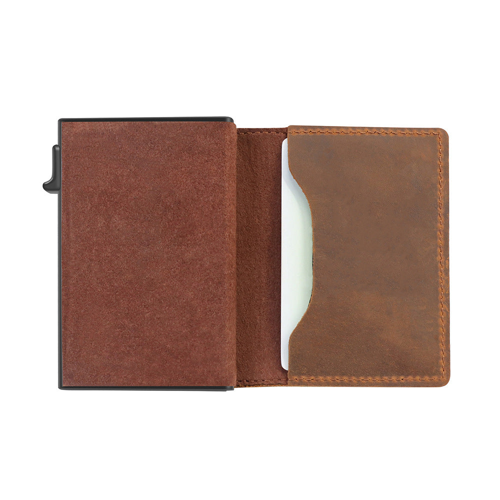 Men's RFID Slim Leather Wallet | Minimalist Card Holder