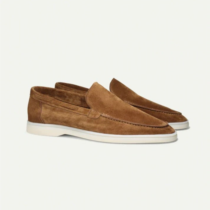 Men's Suede Loafers | Matte Slip-On Casual Shoes