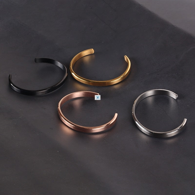 Men's Stainless Steel Cuff Bracelet | Classic Jewelry