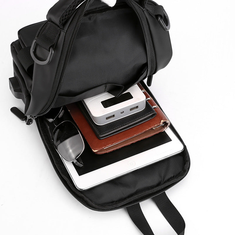 Men's Multifunction Sling Backpack | USB Crossbody Bag