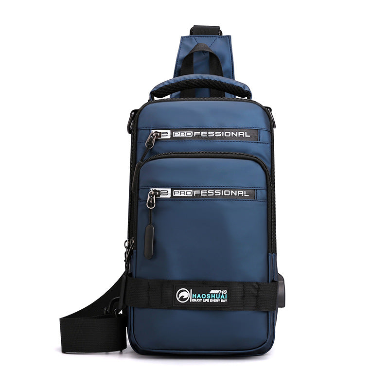 Men's Multifunction Sling Backpack | USB Crossbody Bag