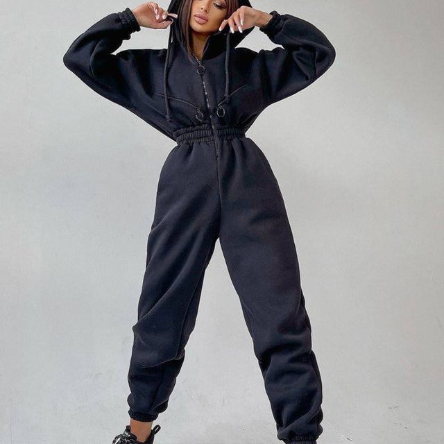 Women's Two Piece Hoodie Set | Casual Zip-Up Tracksuit