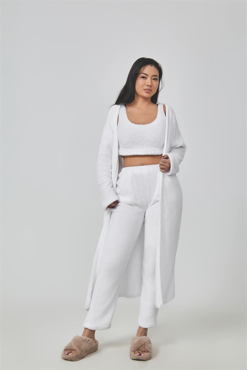Women's 3 Piece Lounge Set | Cozy Winter Pajama Outfit