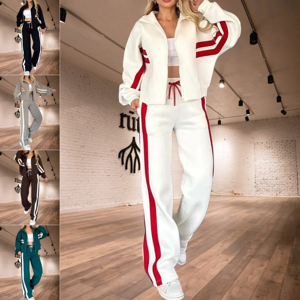 Women's White Sports Set | UWANTWOW Fashion Store