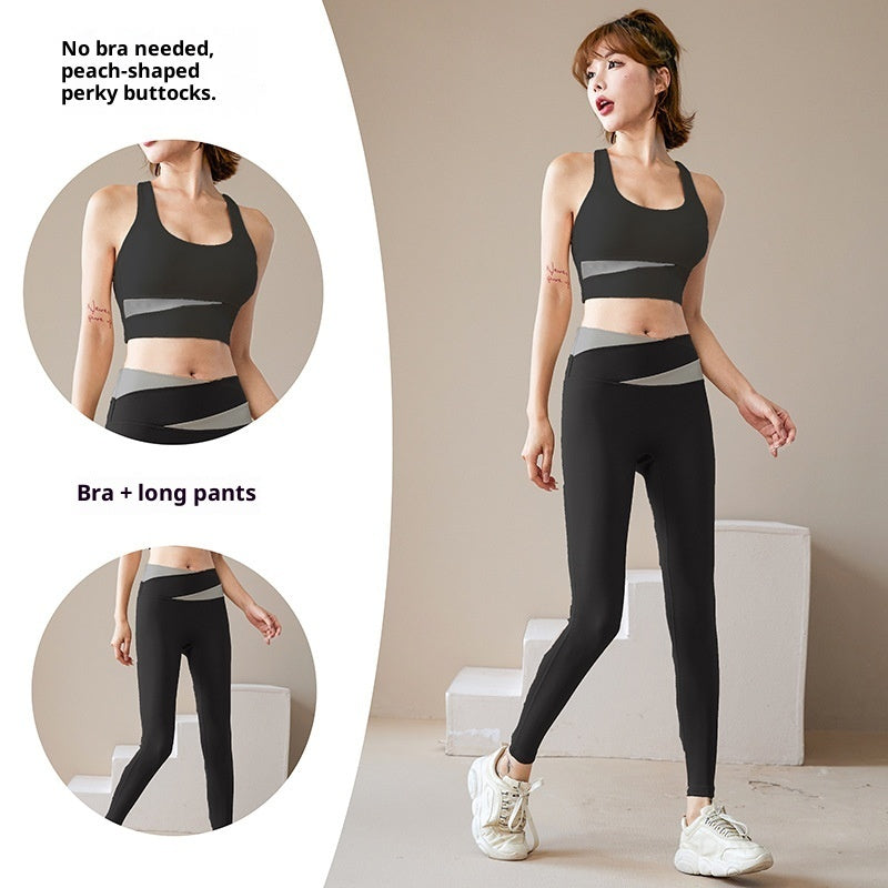 Women's Yoga Workout Set | Sports Bra & Jacket Leggings