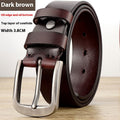 Men's Genuine Leather Belt | Classic Cowhide Dress Belt